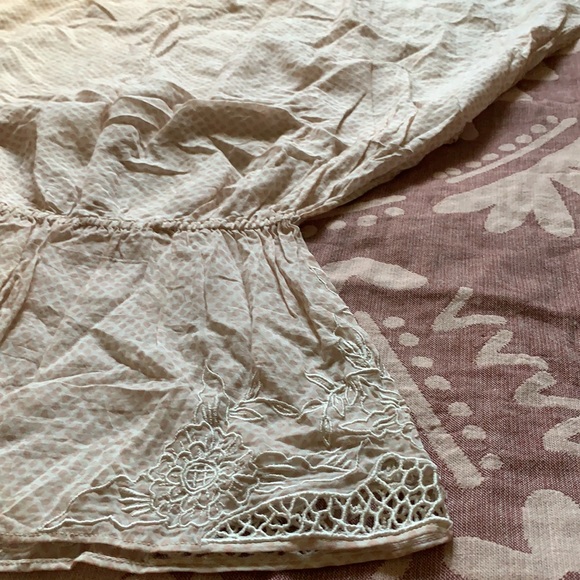 Free People Sheer Butterfly Sleeve Top - Picture 3 of 4